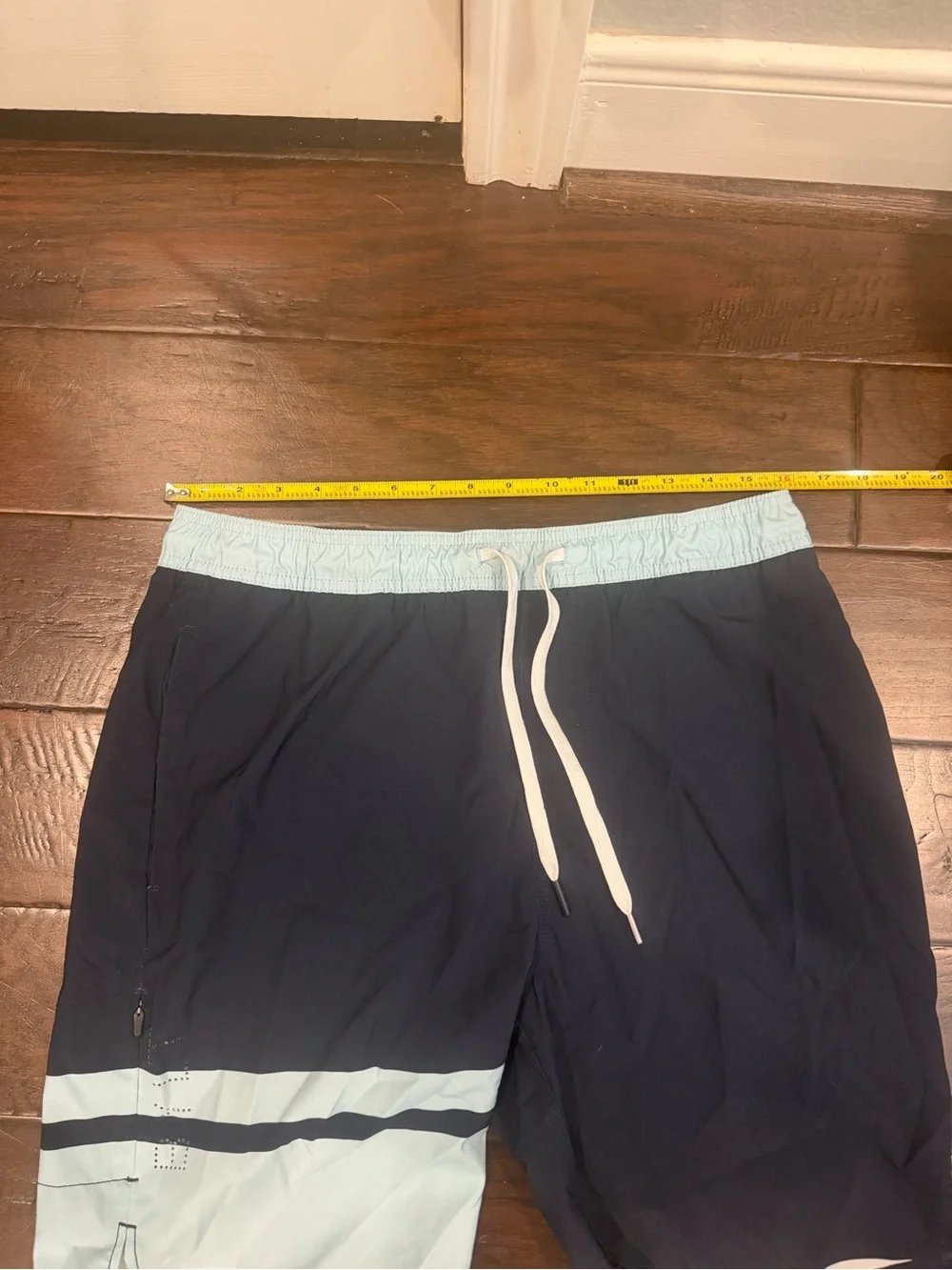 BYLT Basics Coastal Boardshorts Men’s Large Navy Blue Colorblock Swim Shorts